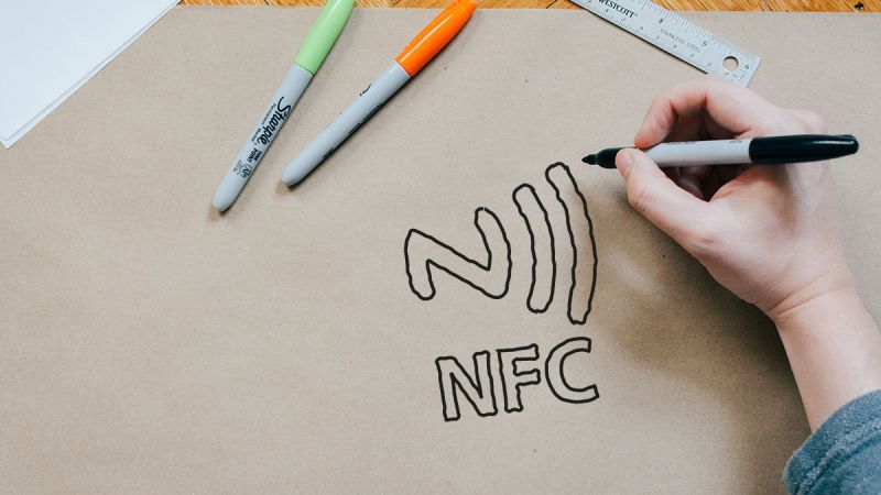 hand drawing of the nfc logo