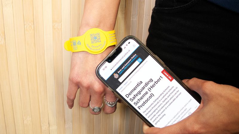 NFC wristband and hangtag