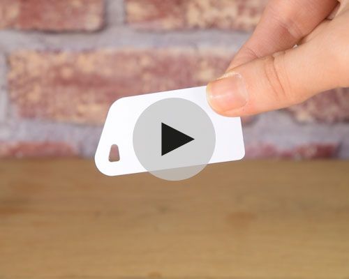 Side view of the NFC Premium NFC Keycard White