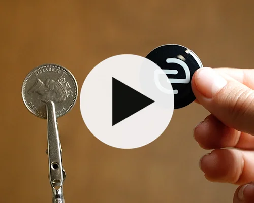 video of Custom Print NFC Bubble Labels