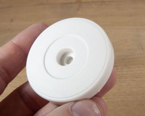 Close up image of an NFC Warehouse Plus Tag White