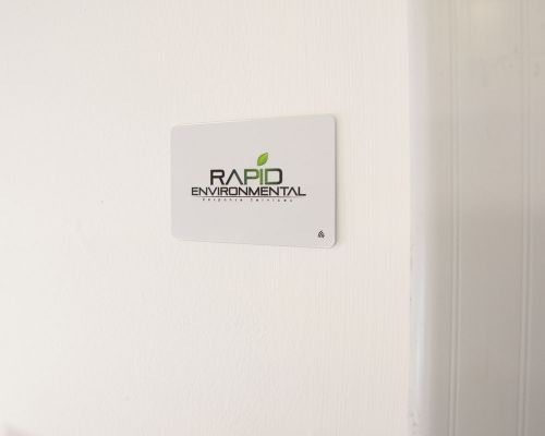 Close up image of an NFC Custom Print Card Adhesive Tag