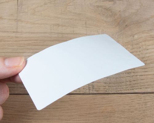 Side view of the NFC 48x78mm White NTAG424