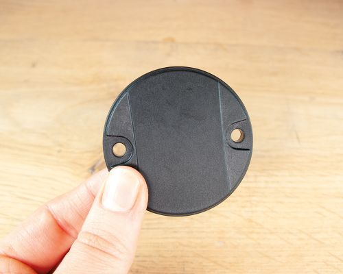 Close up image of an NFC Factory Tag