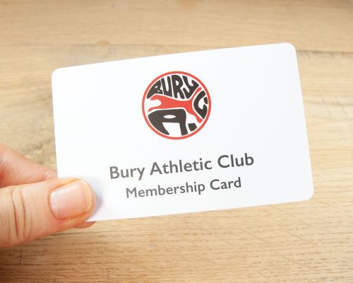 Close up image of an NFC Custom PVC Card NTAG424