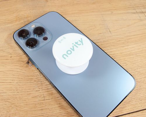 Close up image of an NFC Phone Holder