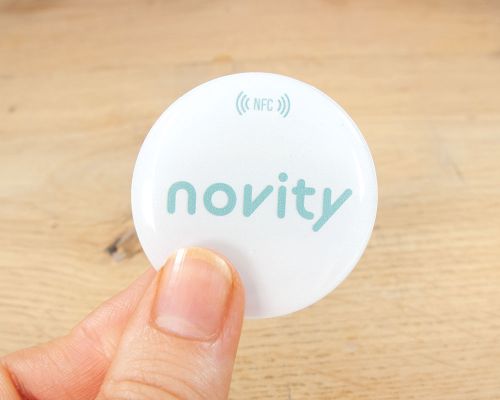 Detail of an NFC Phone Holder