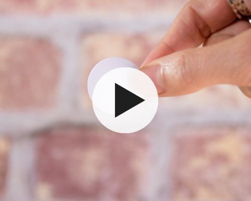 Side view of the NFC 30mm PVC Disc NTAG424