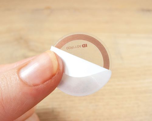 Detail of an NFC 25mm Garment Spec NTAG424