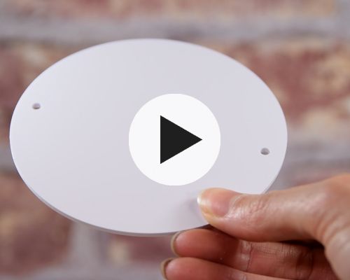 Side view of the NFC PVC Plate Tag