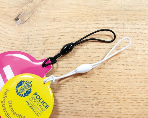 Close up image of an NFC Large NFC Hang Tag