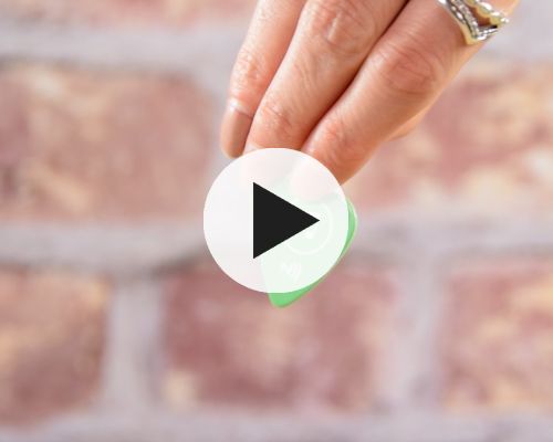 Side view of the NFC Custom Print Guitar Pick