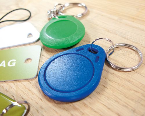 Side view of the NFC NFC Keyfob Pack