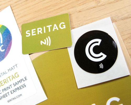 Detail of an NFC Printed Label Pack