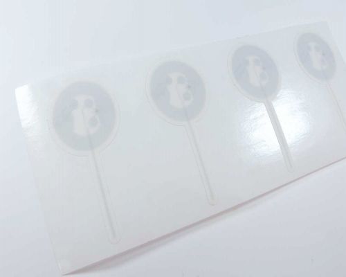 Close up image of an NFC NTAG213TT Tamper Tag