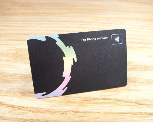 Image of Custom Black PVC Card NFC Tag