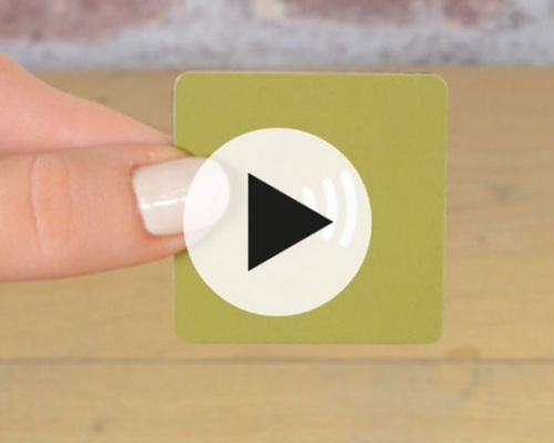 Side view of the NFC Fridge Magnet