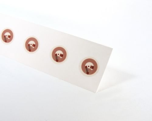 Image of 15mm Clear NTAG424 Type B NFC Tag