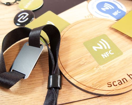 Close up image of an NFC Marketing Pack