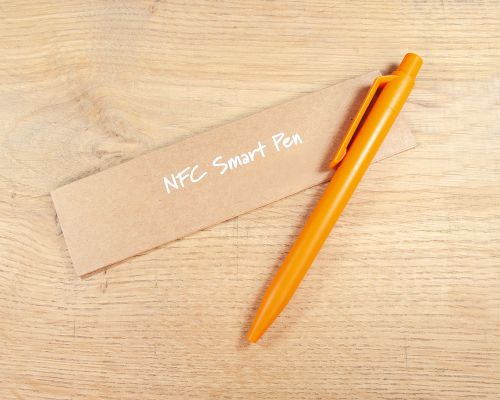 Detail of an NFC NFC Smart Pen Custom Print