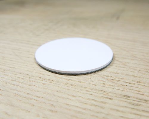 Detail of an NFC 30mm On-Metal PVC Disc NTAG213