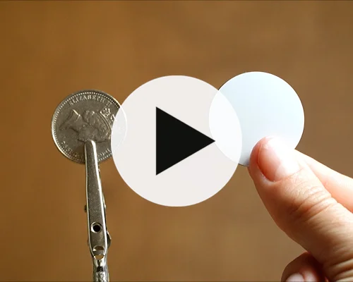 video of 30mm On-Metal PVC Disc NTAG213