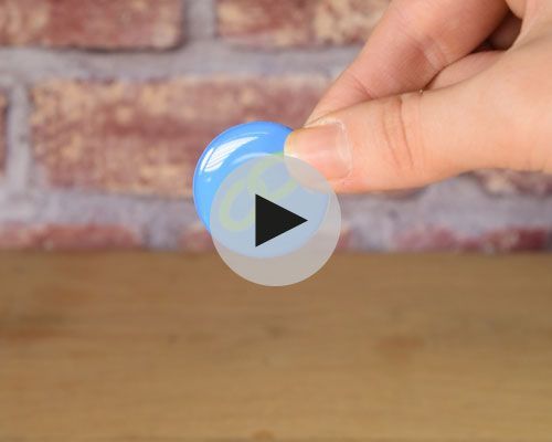 Side view of the NFC Custom Print NFC Bubble Labels On-Metal