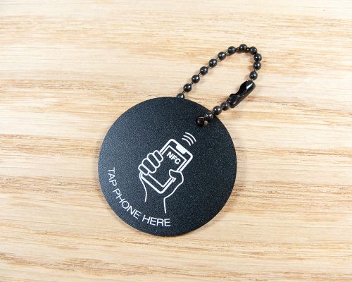 Side view of the NFC NFC Product Tag Custom Print