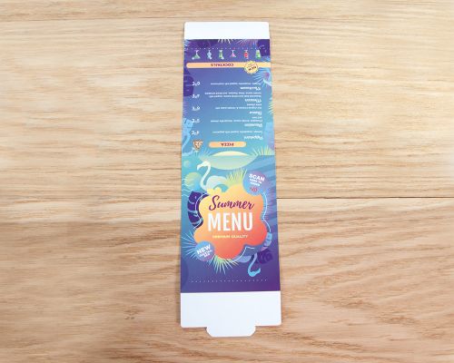 Side view of the NFC Smart Table Tent