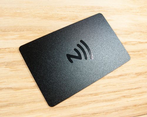 Close up image of an NFC Signature strip Connect Card