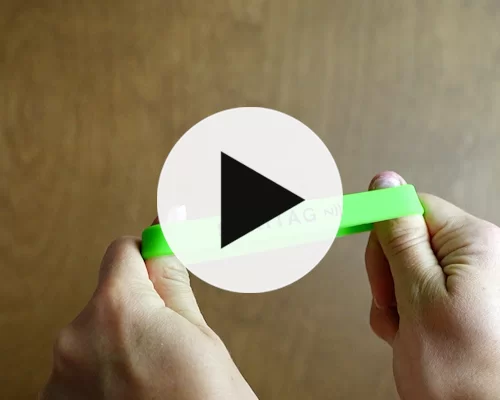 video of Slim Silicone NFC Wristband