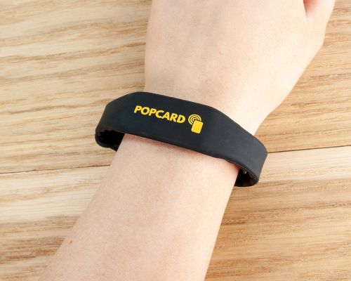Image of Ridged Slim Popclip NFC Wristband NFC Tag