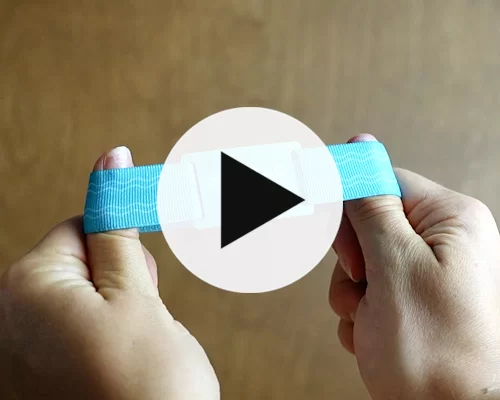 video of Elastic PVC plate NFC Wristband