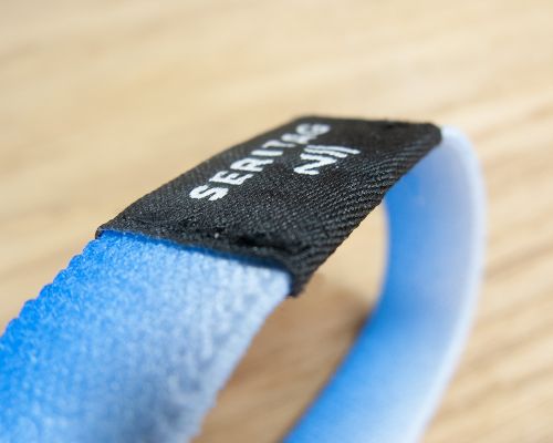 Close up image of an NFC Elastic Fabric NFC Wristband