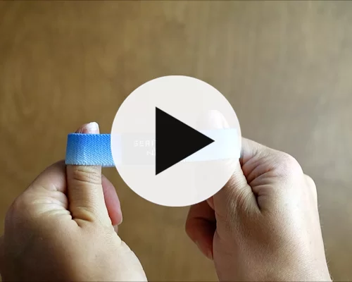 video of Elastic Fabric NFC Wristband