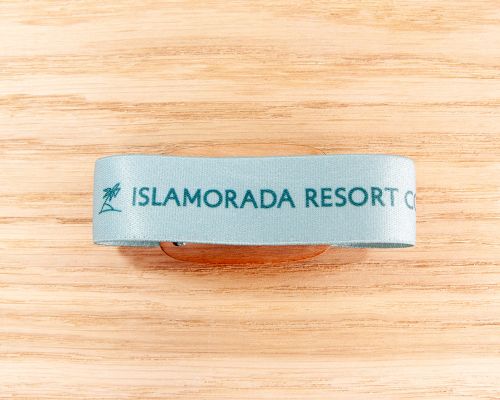 Side view of the NFC Bamboo Elastic Fabric NFC Wristband