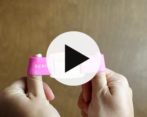 video of Bamboo Elastic Fabric NFC Wristband