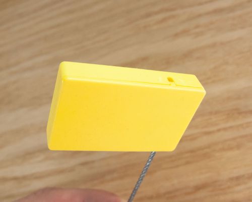 Detail of an NFC Flag NFC Metal Cable Tie