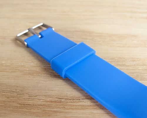 Detail of an NFC Flat Adjustable Clasp NFC Wristband