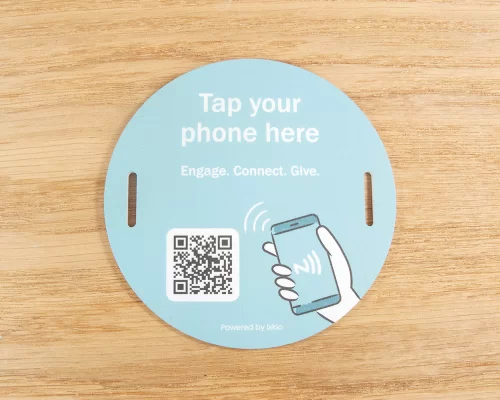 Image of Custom Print Church NFC Plate NFC Tag
