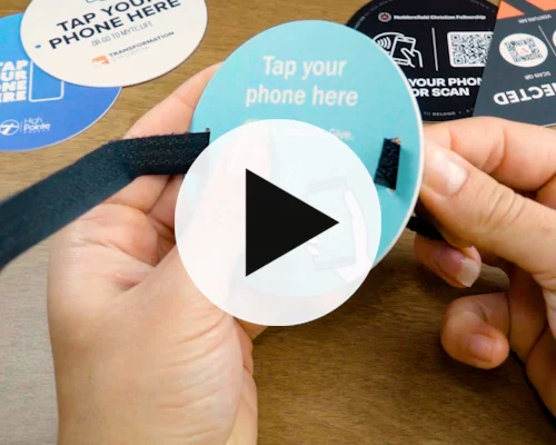 video of Custom Print Church NFC Plate