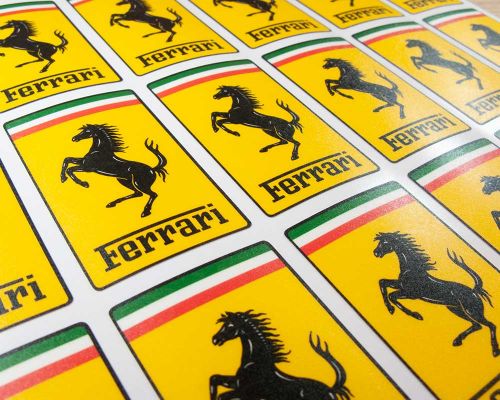 Close up image of an NFC Printed Labels Sheet Express