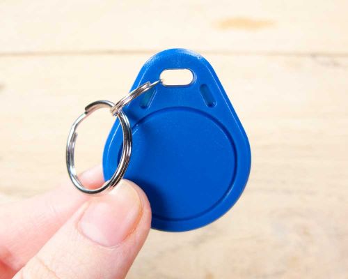 Detail of an NFC Classic NFC Keyfob NTAG213