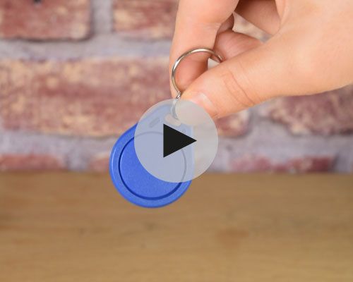 Side view of the NFC Classic NFC Keyfob NTAG213