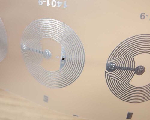 Side view of the NFC 25mm Dry Inlay NTAG213