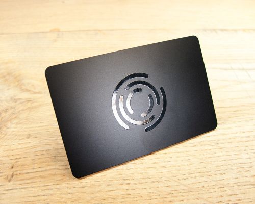 Side view of the NFC Custom PVC Card NTAG213