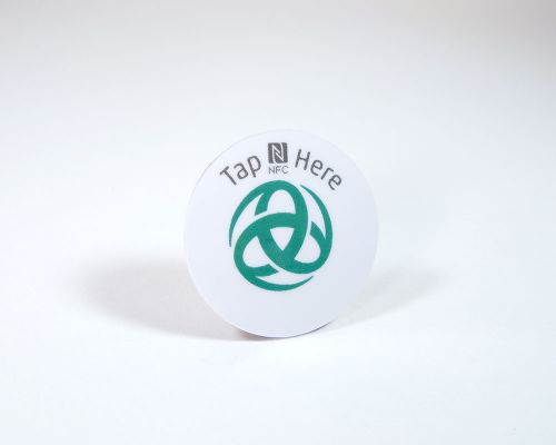 Detail of an NFC Custom Print PVC Tags
