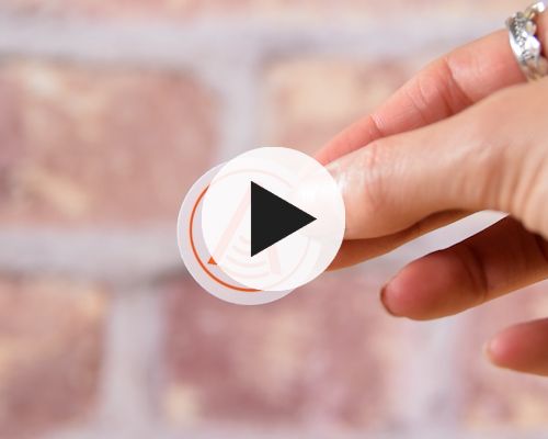 Side view of the NFC Custom Print PVC Tags