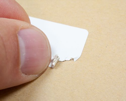 Detail of an NFC 20x30mm Tamper Tag