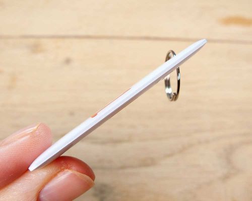 Detail of an NFC NFC Slimtag Keyfob